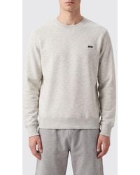 Autry - Crewneck Cotton Jumper With Contrasting Embroidered Logo - Lyst