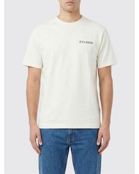 Filson - Crew Neck Cotton T-Shirt With Logo - Lyst