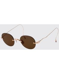 Thom Browne - 12K Plated Metal Sunglasses - Lyst