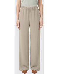 Max Mara - Stretch Silk Palazzo Trousers - Lyst
