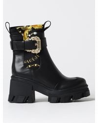 Versace Jeans Couture - Flat Ankle Boots - Lyst