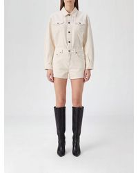 Haikure - Cotton And Linen Blend Boilersuit With Long Sleeves - Lyst