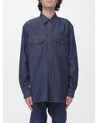 DSquared² - Casual Cotton Shirt With Flap Patch Pockets And Long Sleeves - Lyst