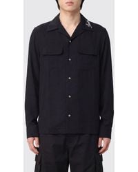 Amiri - Long-Sleeve Polyester Shirt With Cuban Collar And Flap Pockets - Lyst