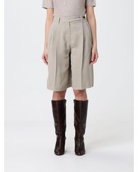 Brunello Cucinelli - Linen Blend Tailored Shorts - Lyst