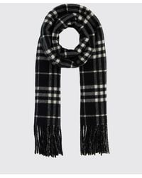 Burberry - Bufanda De Pura Cachemira Con Motivo Clásico De Cuadros Y Flecos - Lyst