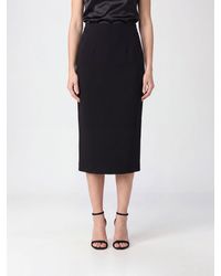Dolce & Gabbana - Dolce &Amp Gabbana High-Waisted Crêpe Midi Pencil Skirt - Lyst