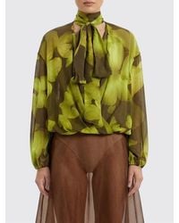 Blumarine - Printed Viscose Blouse - Lyst