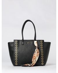 Just Cavalli - Grained Faux Leather Bag With Foulard - Lyst