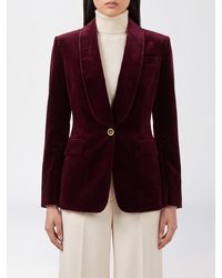 Versace - Cropped Single-Breasted Velvet Blazer With Shawl Collar - Lyst