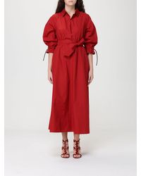 Max Mara - Midi Cotton Chemisier Dress - Lyst