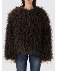 Goldbergh - Reversible Short Faux Fur Coat With Graphic Print - Lyst