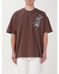 Off-White c/o Virgil Abloh - T-shirt Scan Arrow in cotone con stampa - Lyst