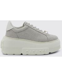 Casadei - Nexus Canvas Wedge Sneakers - Lyst