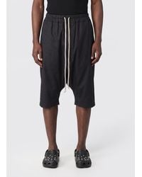 Rick Owens - Drawstring Pods Knee-Length Cargo Shorts With Drawstring - Lyst