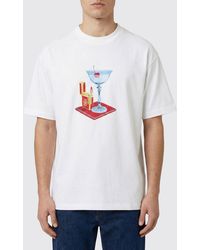 Drole de Monsieur - Printed Cotton T-Shirt - Lyst