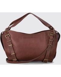 DIESEL - D-One Cowhide Handbag With Oval D Logo And Removable Shoulder Strap - Lyst