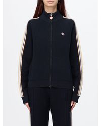 CASABLANCA - High-Neck Zip-Up Cotton And Wool-Blend Knit Sweatshirt - Lyst