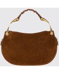 McQueen - Wishbone Suede And Leather Mini Shoulder Bag - Lyst