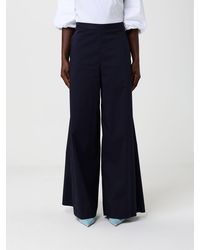 Liviana Conti - Ilaria Cotton Blend Flared Trousers - Lyst