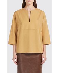 Max Mara Pure - Linen And Viscose Blouse - Lyst