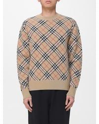 Burberry - Cotton And Wool Crew-Neck Pullover - Lyst