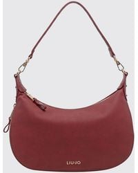 Liu Jo - Synthetic Leather Hobo Bag With Monogram And Removable Strap - Lyst
