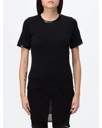 Courreges - Courr&Egrave	Ges Short-Sleeved Jersey Crewneck T-Shirt - Lyst