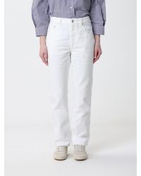 Brunello Cucinelli - Cotton Denim Straight Jeans - Lyst