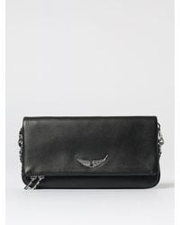 Zadig & Voltaire - Zadig &Amp Voltaire Rock Grained Leather Clutch - Lyst