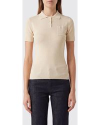 MM6 by Maison Margiela - Slim Fit Short-Sleeved Cotton Knit Polo With Patch Pocket - Lyst