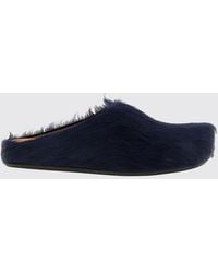 Marni - Calf Hair Sabot Mules With A Round Toe And Rubber Sole - Lyst