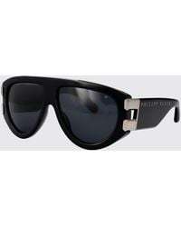 Philipp Plein - Shield Sunglasses Metal Accents - Lyst