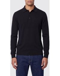 Roberto Collina - 3-Button Merino Wool Knit Polo Shirt - Lyst
