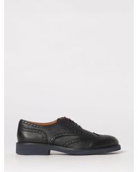 Doucal's - Hammered Leather Brogue Derby - Lyst