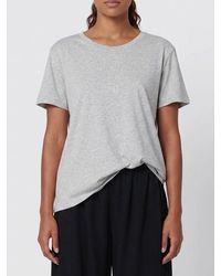 The Row - 100% Cotton Crewneck T-Shirt With Dropped Shoulders - Lyst