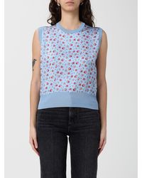 Dolce & Gabbana - Dolce &Amp Gabbana Silk Top With Floral Print - Lyst