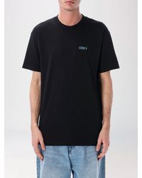 Obey - Printed Cotton T-Shirt - Lyst