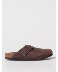 Birkenstock - Oiled Leather Boston Clogs - Lyst