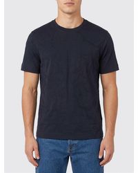 Emporio Armani - Crew Neck Cotton And Silk Blend T-Shirt - Lyst