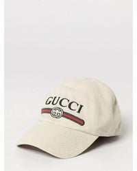 Gucci - Cotton Baseball Cap With Embroidered Logo And Adjustable Strap - Lyst