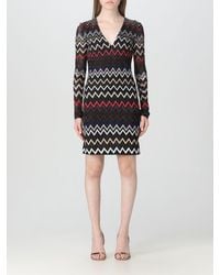 Missoni - Dress In Viscose And Lurex Blend With Zig-zag Pattern - Lyst