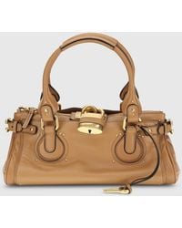 Chloé - Chlo&Eacute Paddington Tasche Aus Genarbtem Leder - Lyst