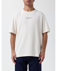 Maison Kitsuné - Maison Kitsun&Eacute Cotton T-Shirt With Contrast Logo And Crew Neck - Lyst