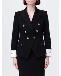 Elisabetta Franchi - Double-Breasted Blazer - Lyst