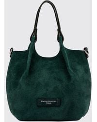 Gianni Chiarini - Large Duo Suede Shoulder Bag With Crossbody Strap - Lyst
