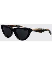 Burberry - Cat-Eye Acetate Sunglasses With Vintage Check Pattern - Lyst