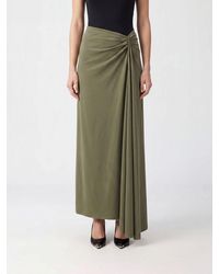 McQueen - Asymmetrical Draped High-Waisted Maxi Skirt - Lyst