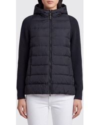 Brunello Cucinelli - Short Quilted Nylon Hooded Puffer Jacket With Zip Closure - Lyst