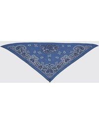 Ferragamo - Arabesque Cashmere And Wool Triangle Scarf With Logo - Lyst